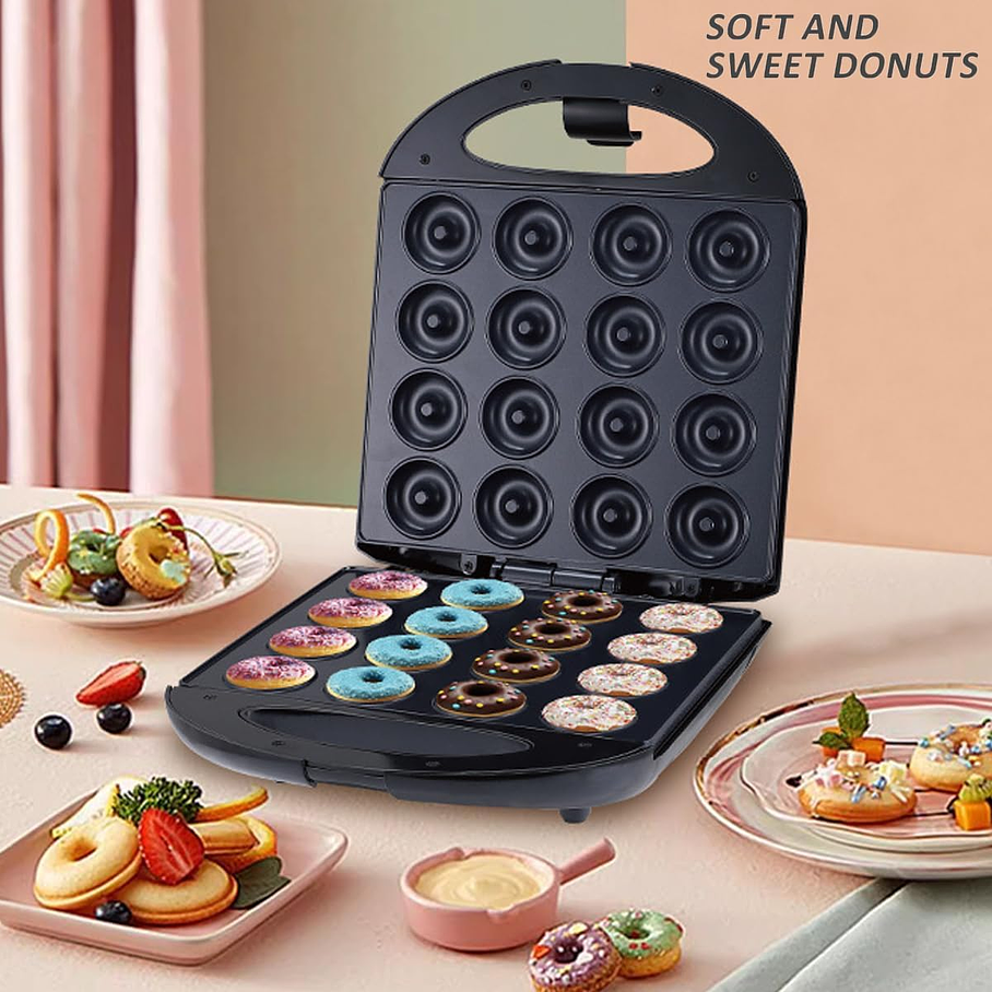 Maquina Para 16 Mini Donas Donuts Rosquillas Antiadherente 2