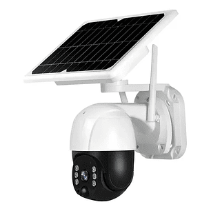 Cámara Robot Ip67 Solar 1080p Tipo Domo Solar Wifi Color Blanco Domo Solar Calidad Grabación App Celular Multifuncional