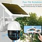 Cámara Robot Ip67 Solar 1080p Tipo Domo Solar Wifi Color Blanco Domo Solar Calidad Grabación App Celular Multifuncional - Miniatura 5