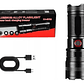 Linterna Gran Potencia Recargable Tactica Con Zoom 2000lm Linterna Negro Luz Blanco - Miniatura 1