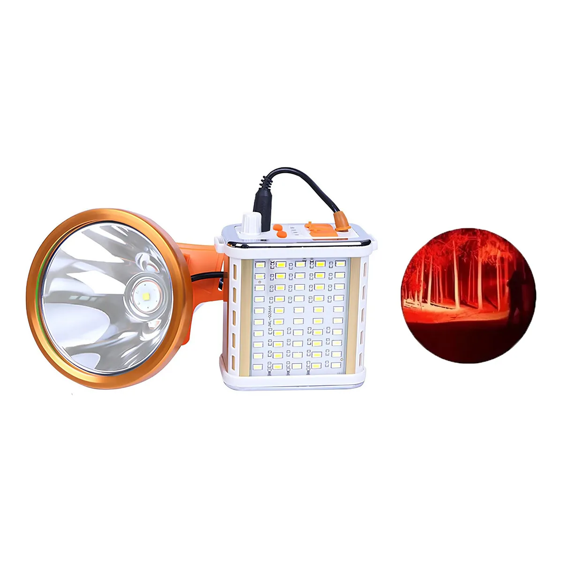 Foco De Caza Led Rojo Potencia 800w Largo Alcance Linterna Luz Roja Led H63 1