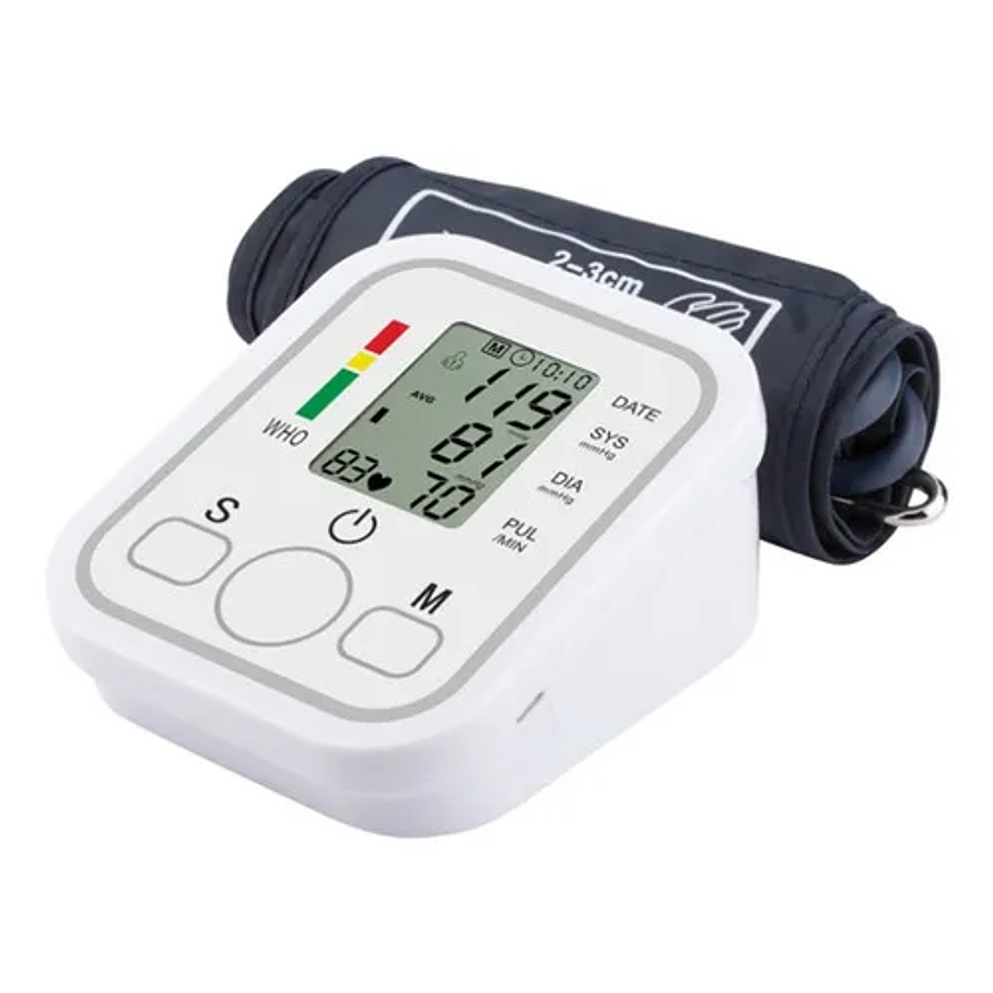 Tensiómetro Digital De Brazo Medidor Presion Arterial Pulso Color Blanco 1