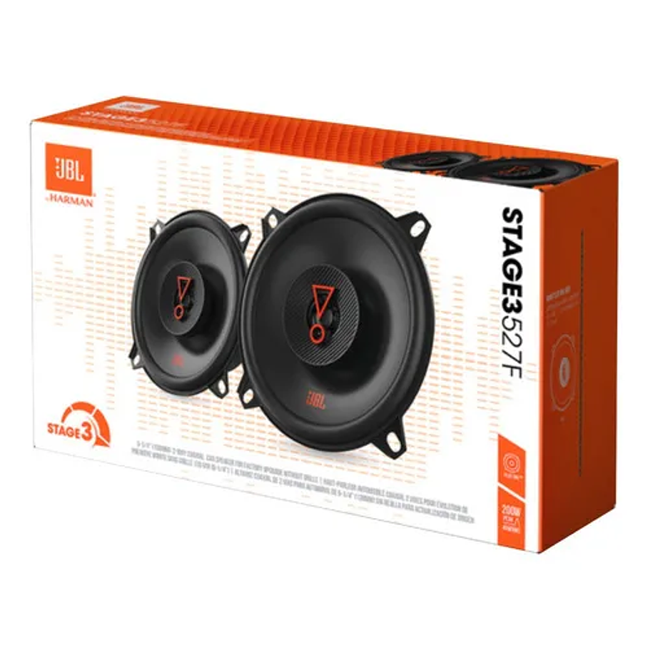 Parlantes Bocinas Para Auto 5 1/4 Pulgadas Jbl Modelo Stage3 527f Color Negro 4
