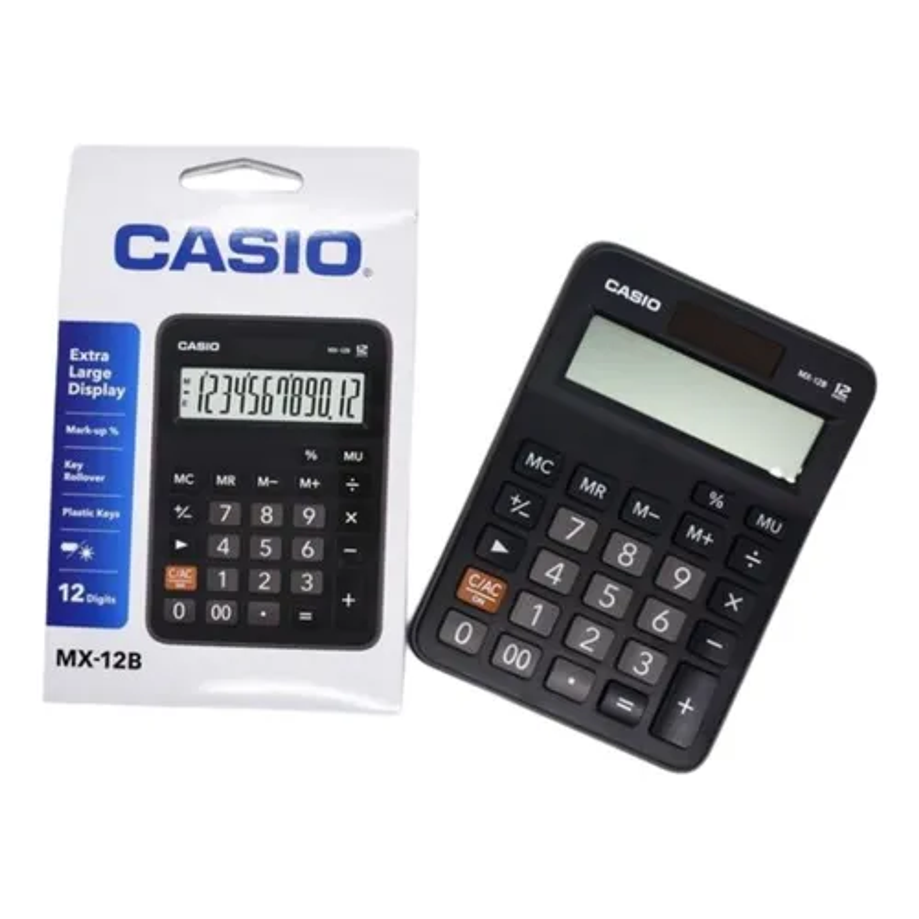 Calculadora Escritorio Casio Mx-12b Color Negro 12 Dígitos 2