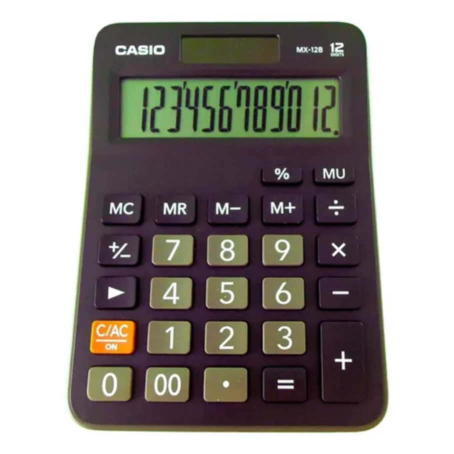 Calculadora Escritorio Casio Mx-12b Color Negro 12 Dígitos 3