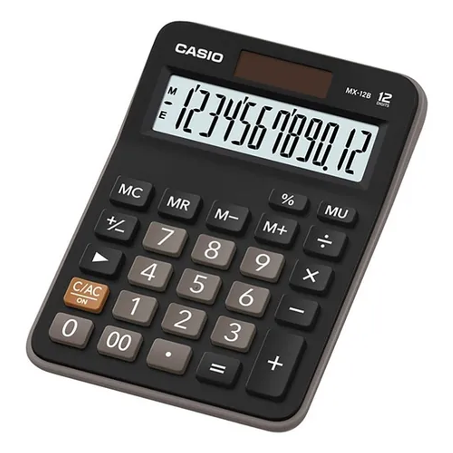 Calculadora Escritorio Casio Mx-12b Color Negro 12 Dígitos 1