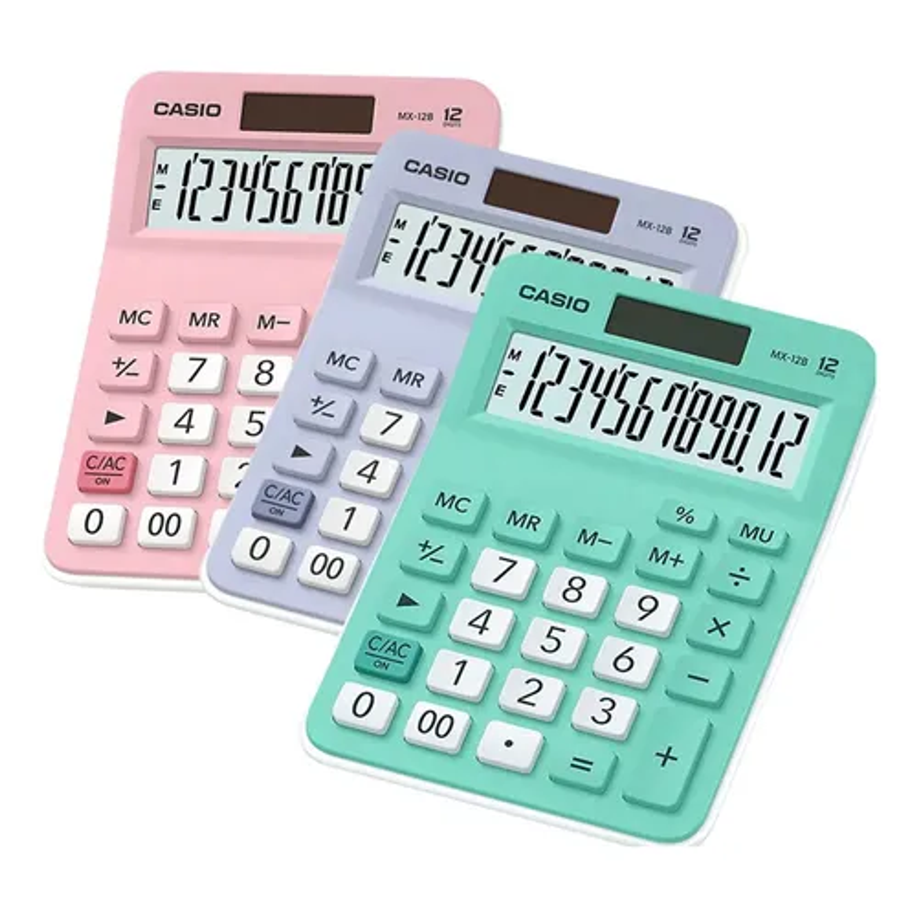 Calculadora Escritorio Casio Mx-12b Color Rosado 12 Dígitos 2