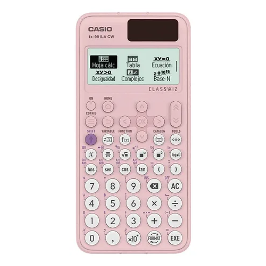 Calculadora Casio Escuela Y Universidad Fx-991lacw Rosada Color Rosa Pálido 1