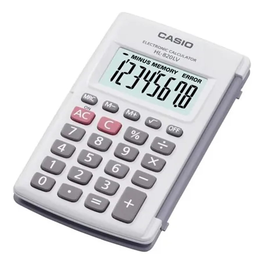 Calculadora De Bolsillo Casio Hl-820lv-we Color Blanco 2