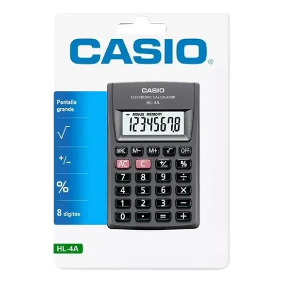 Calculadora Casio Hl-4a - Color Negro 2