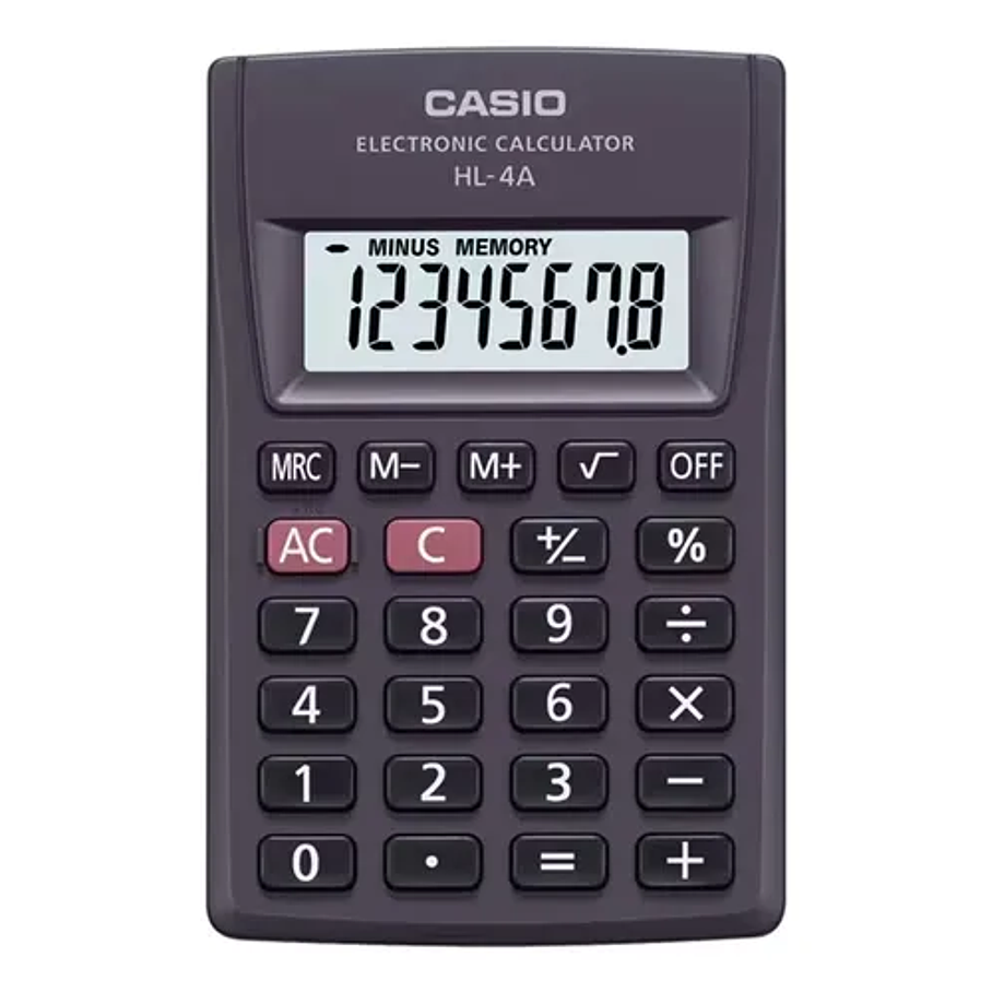 Calculadora Casio Hl-4a - Color Negro 1