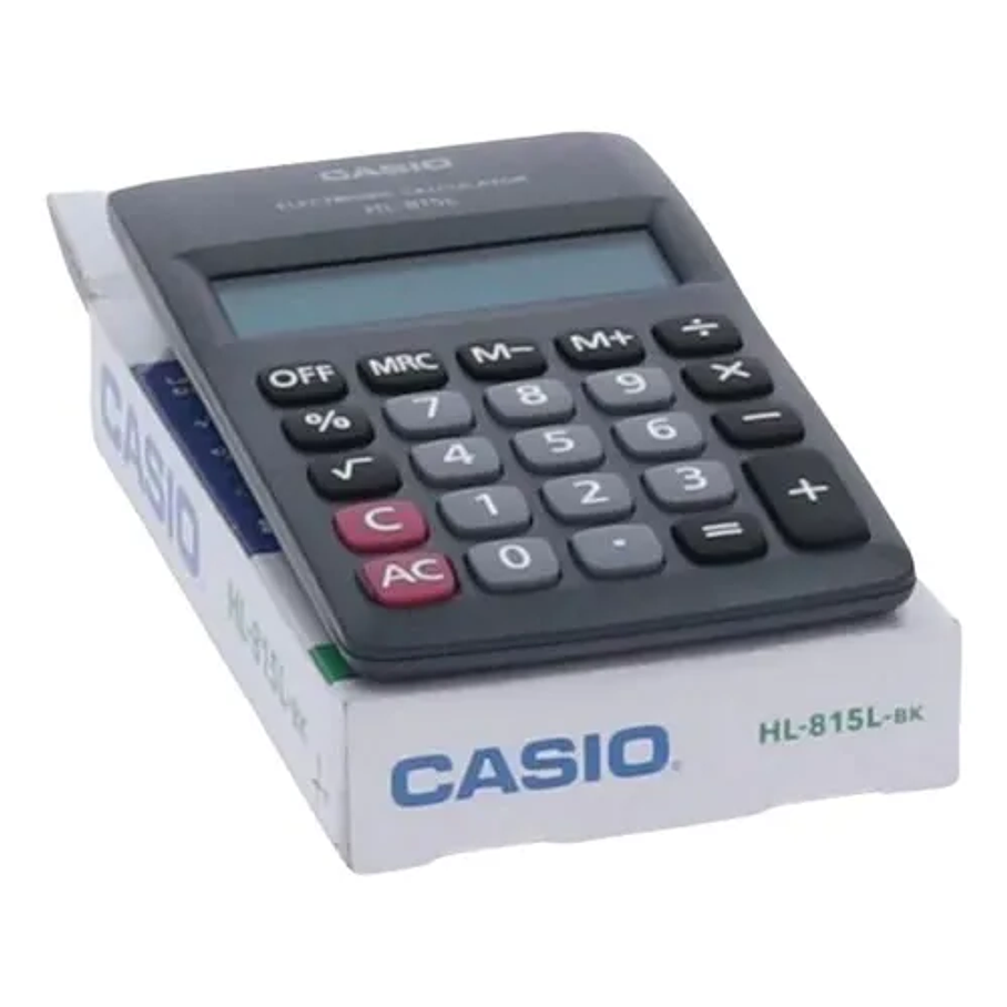 Calculadora Casio 8 Digitos Hl-815L  Color Negro Mini 2