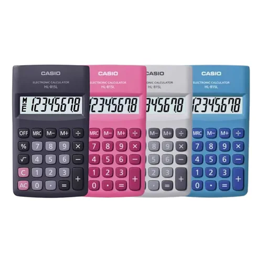 Calculadora Casio 8 Digitos Hl-815L  Color Negro Mini 3