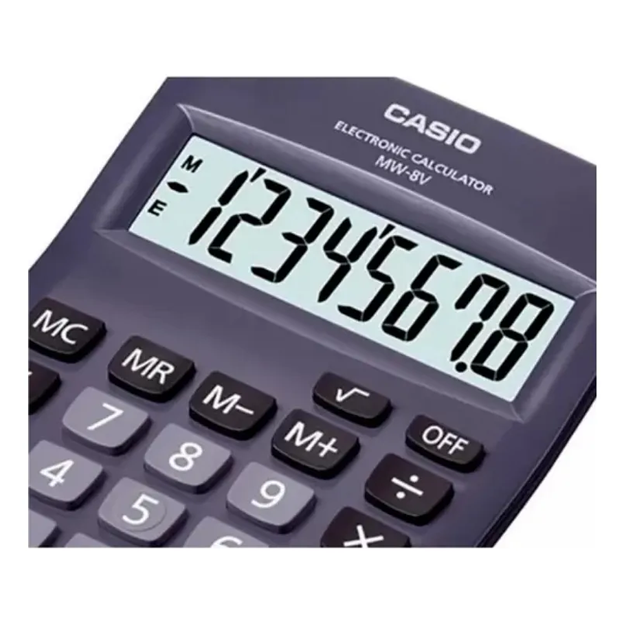 Calculadora De Escritorio Casio MW-8VBK 8 Dígitos Color Negro 2