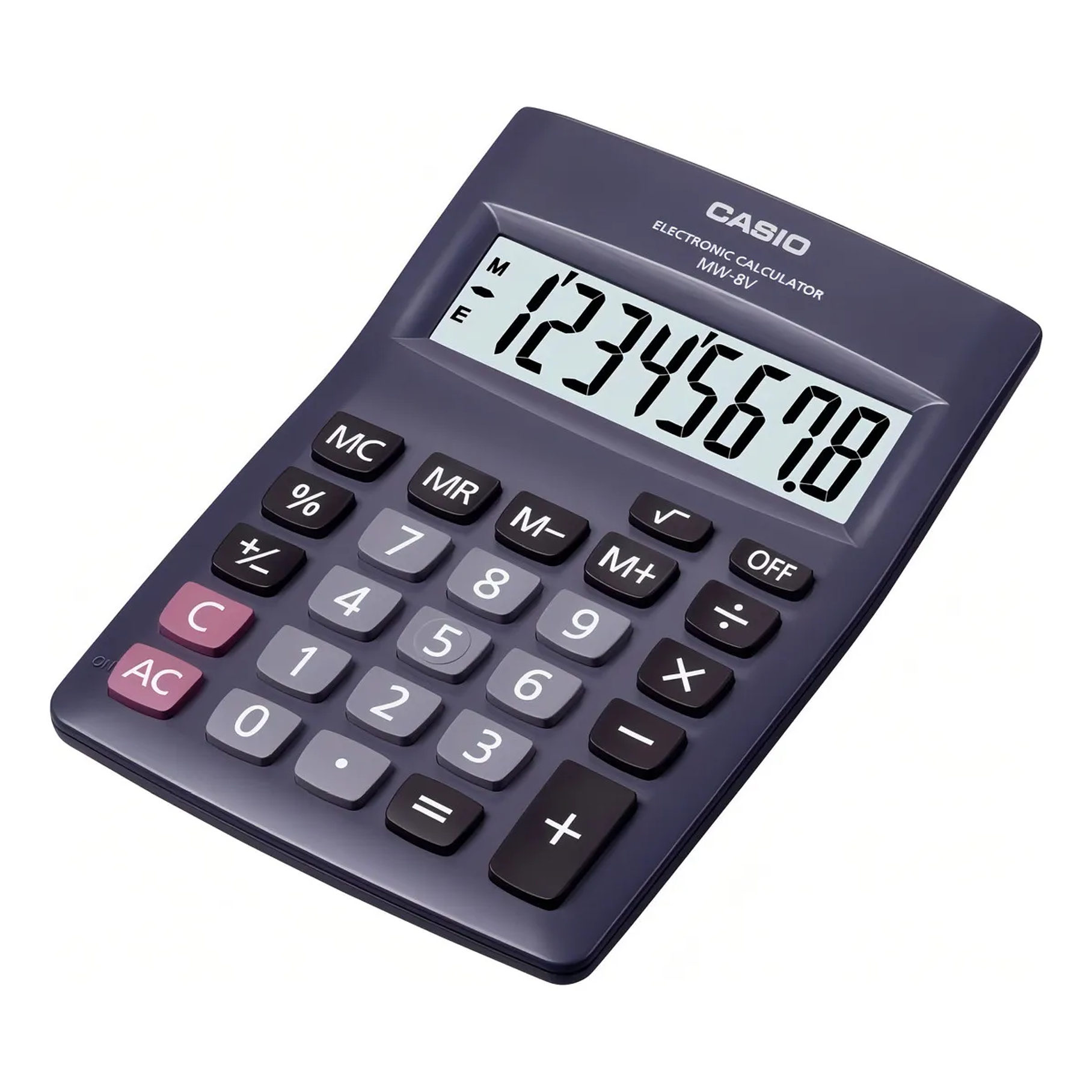 Calculadora De Escritorio Casio MW-8VBK 8 Dígitos Color Negro 1