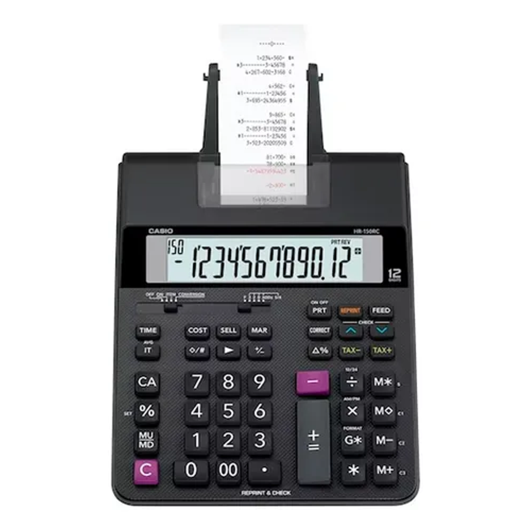Calculadora impresora Casio HR-150RC color negro Calculador Inteligente 1