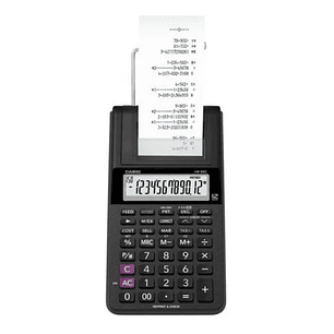 Calculadora  Nueva Na Cx de bobina negra Casio HR-8RC-BK
