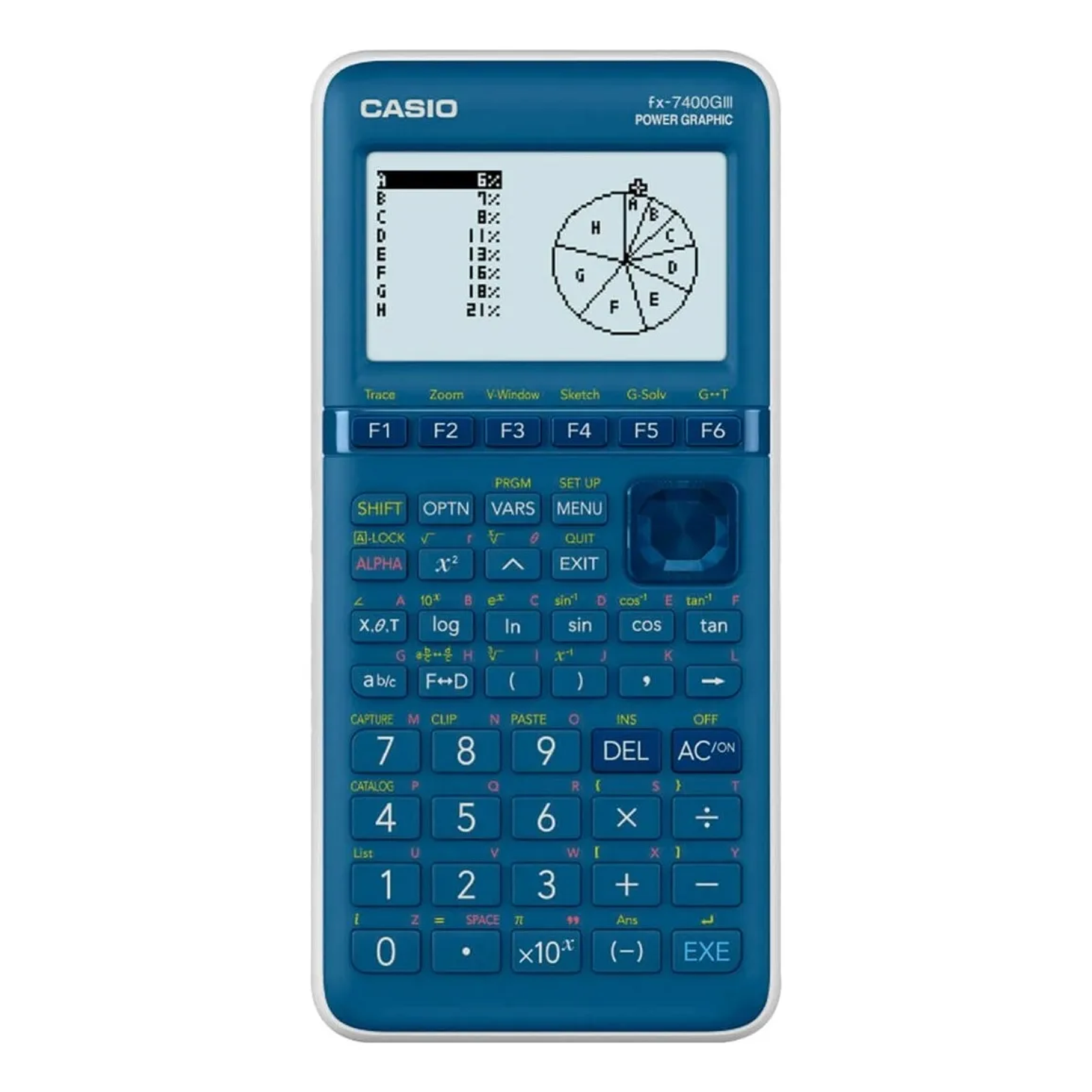 Calculadora Graficadora Casio Fx-7400giii Color Azul 1