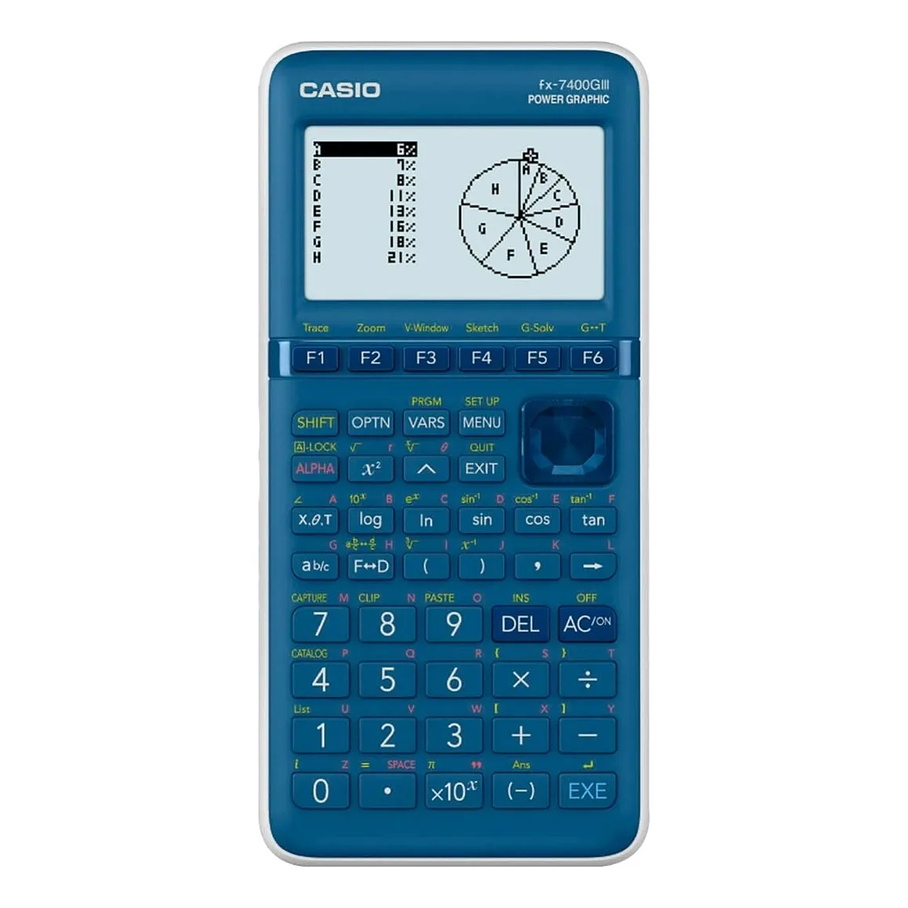 Calculadora Graficadora Casio Fx-7400giii Color Azul 1