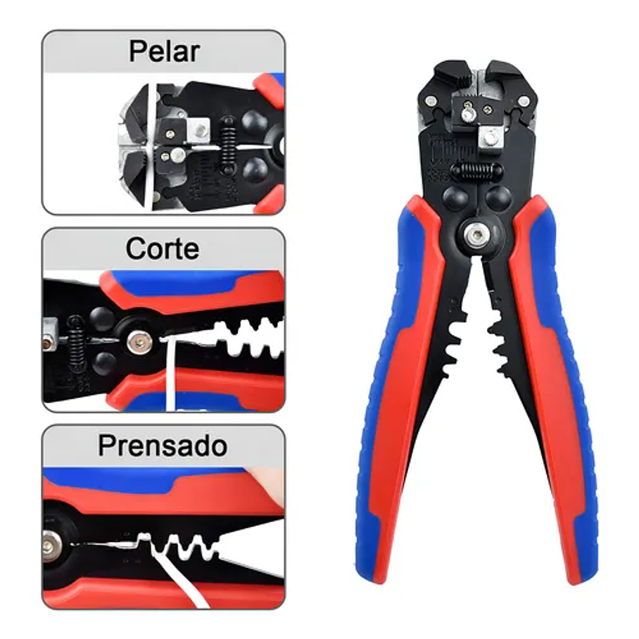 Herramienta Crimpeadora Alicate Prensa Pelacable + 1200 Terminales 3