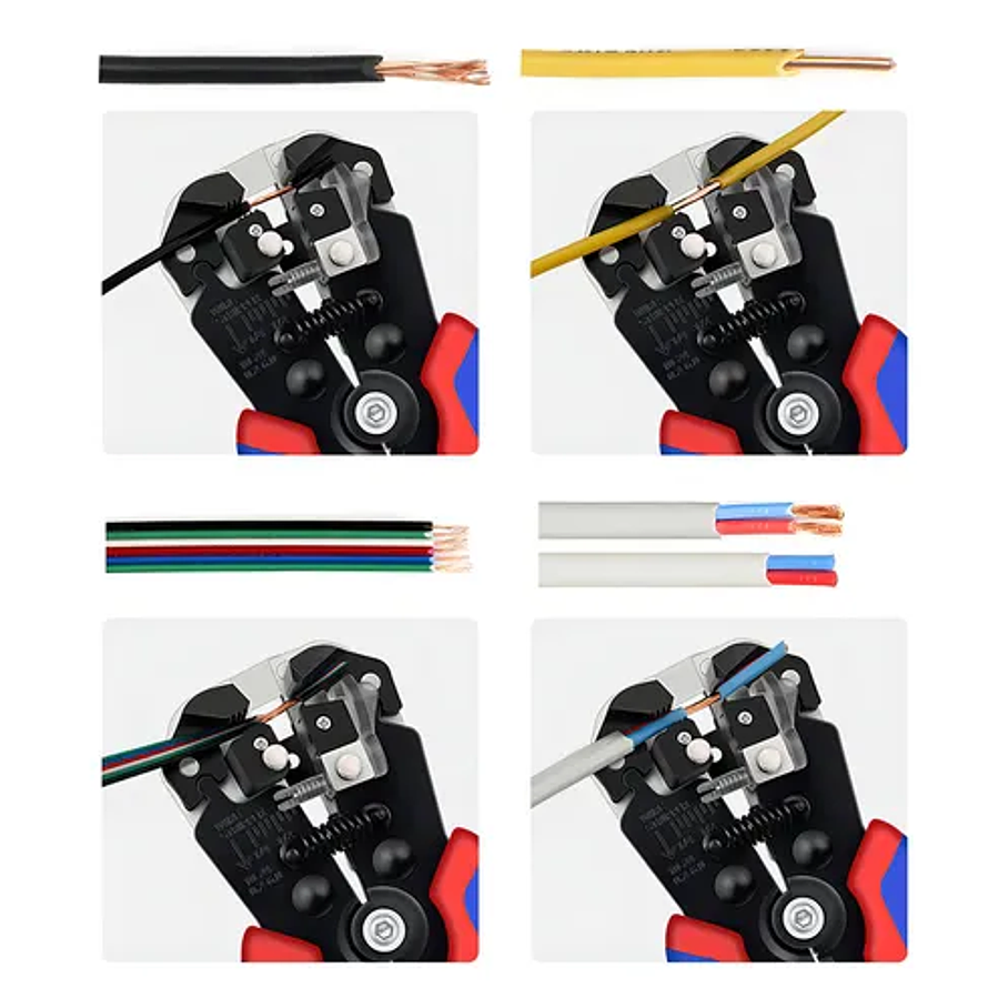 Herramienta Crimpeadora Alicate Prensa Pelacable + 1200 Terminales 5