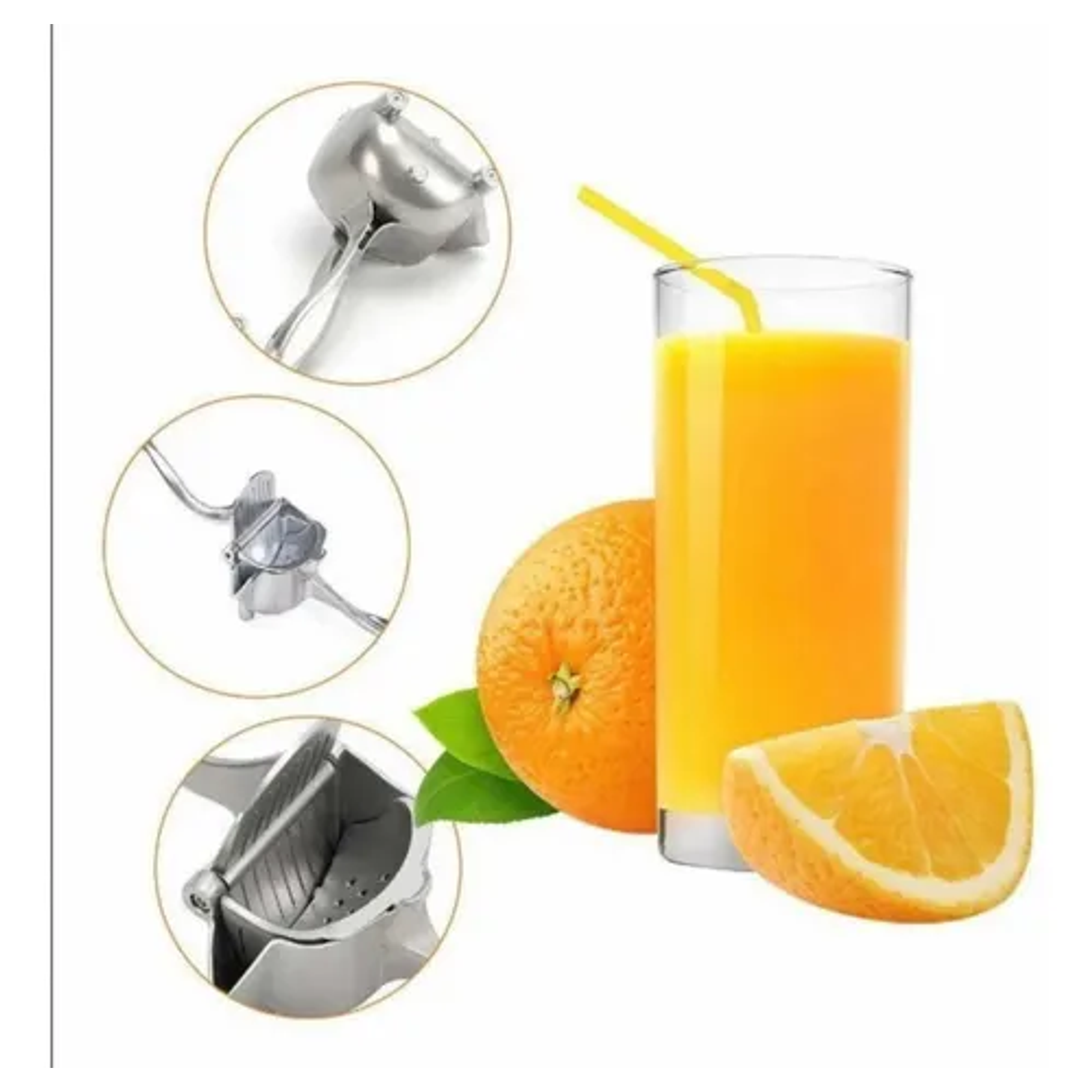Exprimidor Manual Para Diferentes Frutas Naranja Limón Otras Resistente Hierro Acero 6