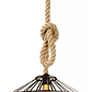 Lampara Colgante Con Cuerda Cáñamo - Metal Rustica Colgante Estructura Negro - Miniatura 1