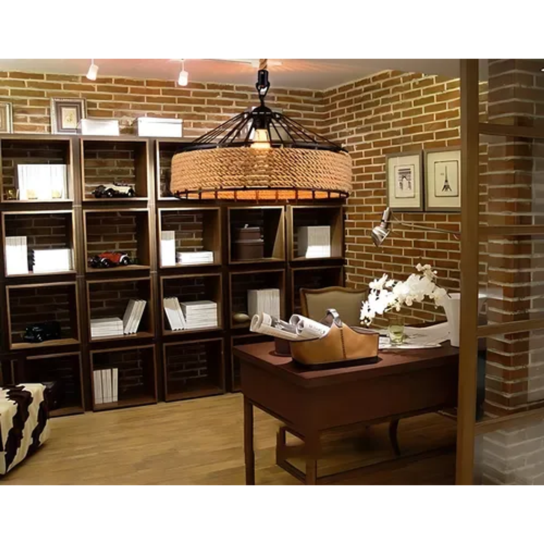 Lampara Colgante Con Cuerda Cáñamo - Metal Rustica Colgante Estructura Negro 6