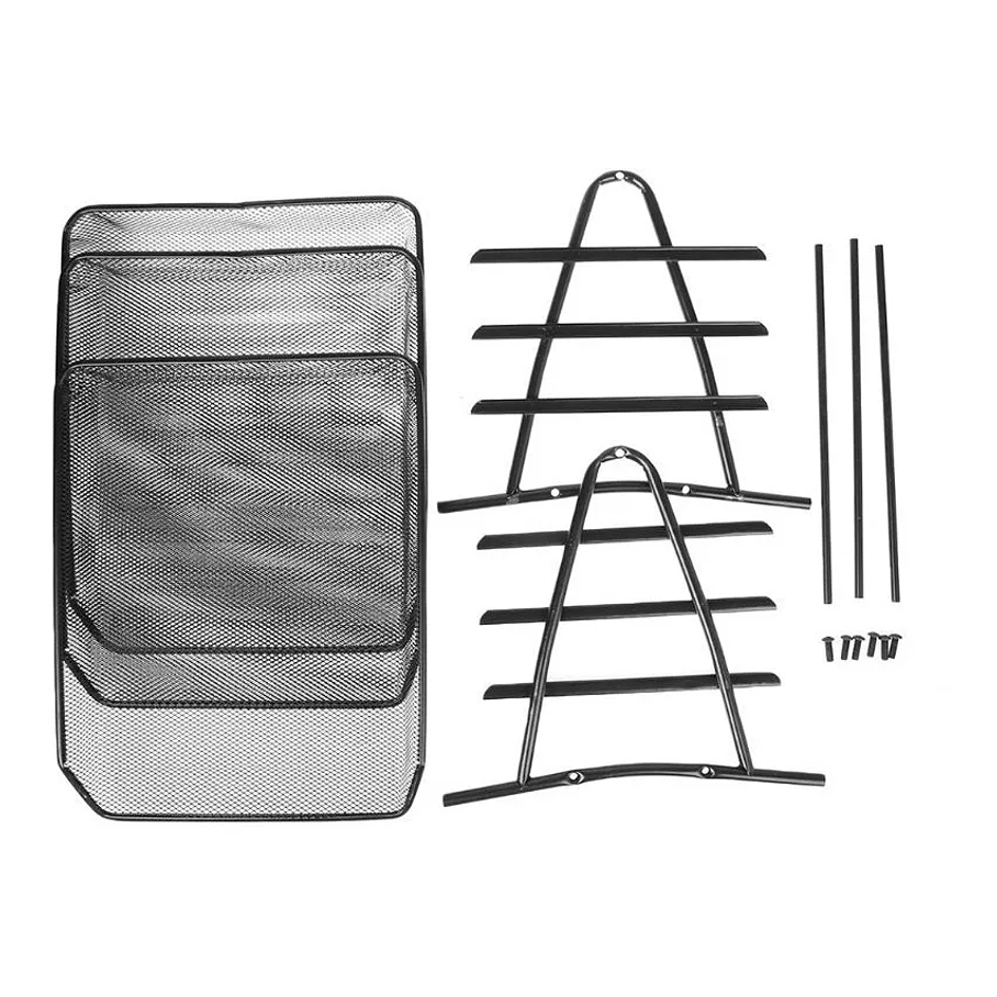 Bandeja Organizador Oficina Documentos Escritorio Metal 3 Niveles 9