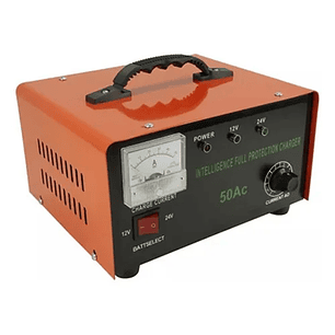 Cargador De Bateria 12v Y 24v Autos Motos 50 Amperes 50a Xl 220volt
