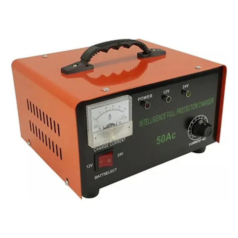 Cargador De Bateria 12v Y 24v Autos Motos 50 Amperes 50a Xl 220volt 2