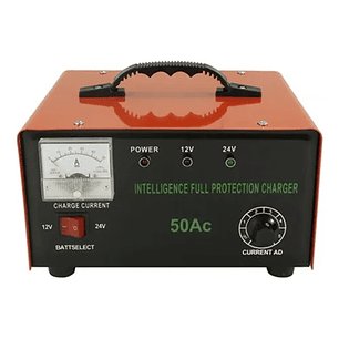 Cargador De Bateria 12v Y 24v Autos Motos 50 Amperes 50a Xl 220volt