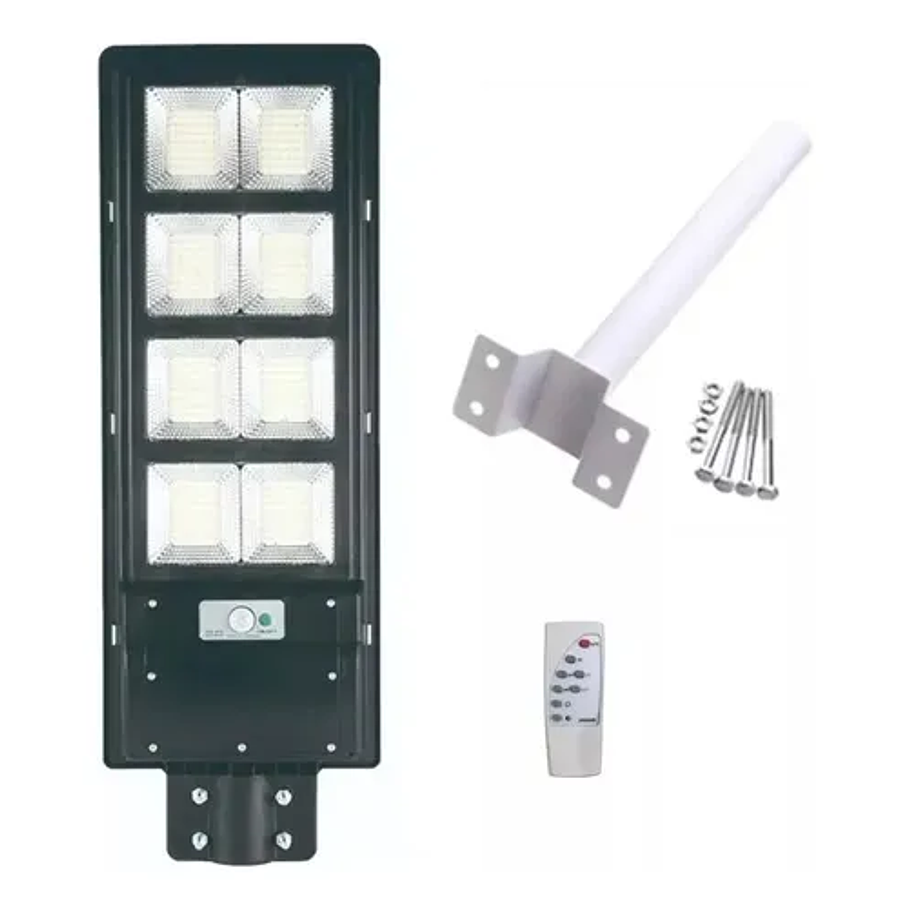 Foco Solar Led Estilo Luminaria De Poste 240w Negro Alta Calidad 63 cm 1