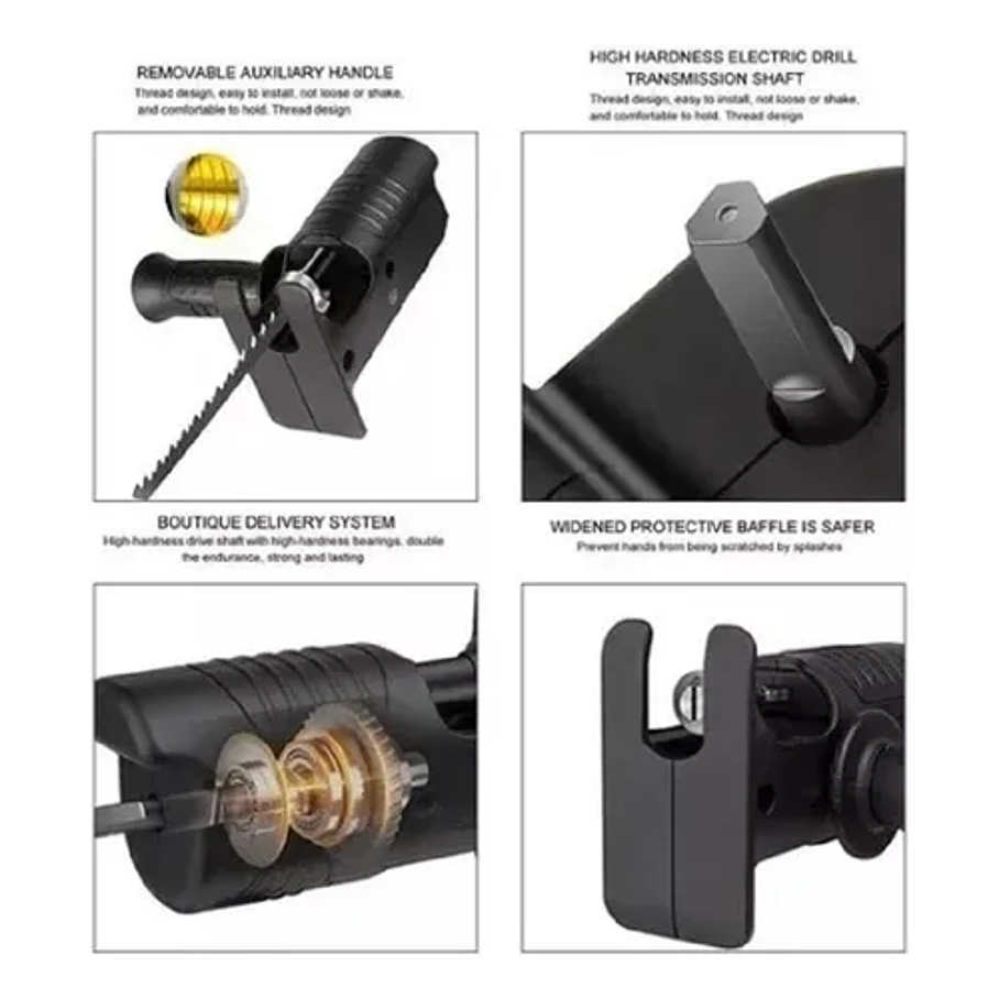 Adaptador Taladro Sierra Sable Reciproca Convertidor Cambio 6