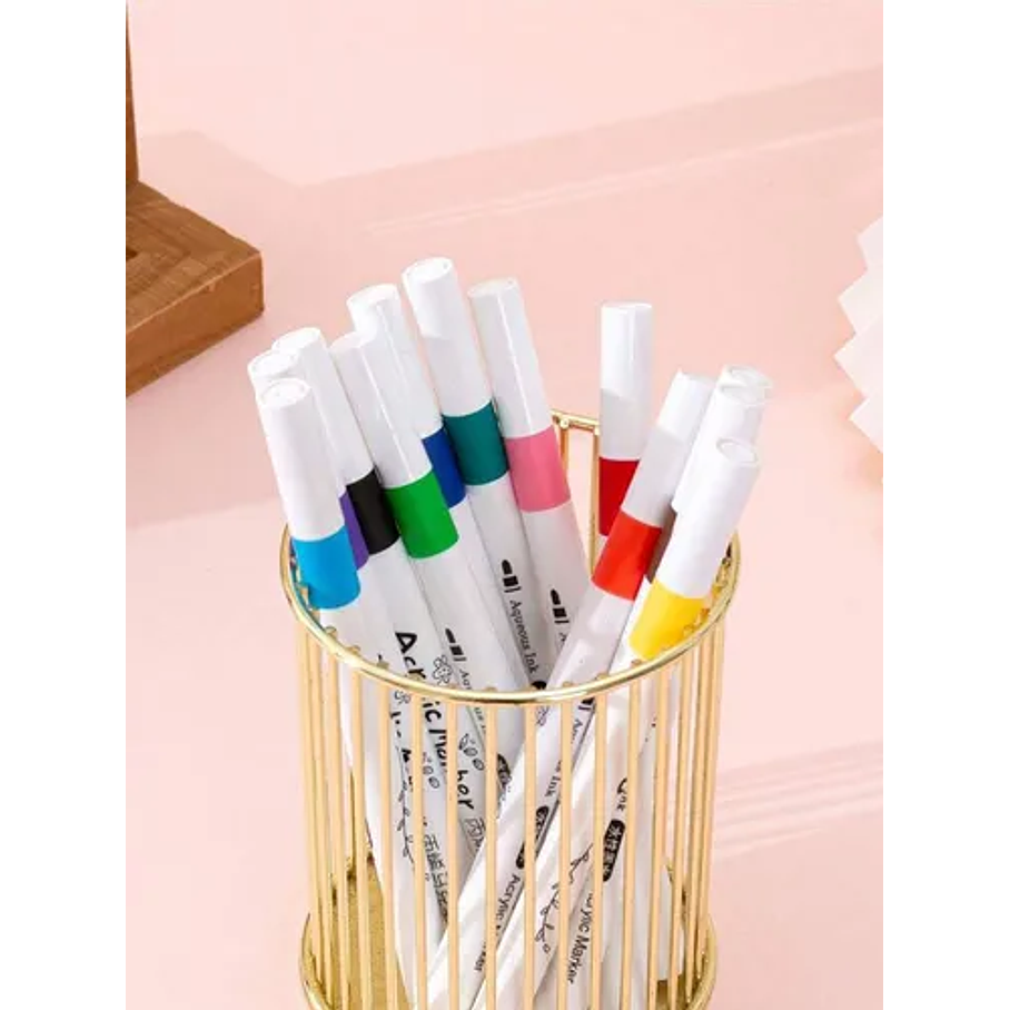 Marcadores Lápices Acrílicos Marcadores 120 Colores Market Acrylic 8