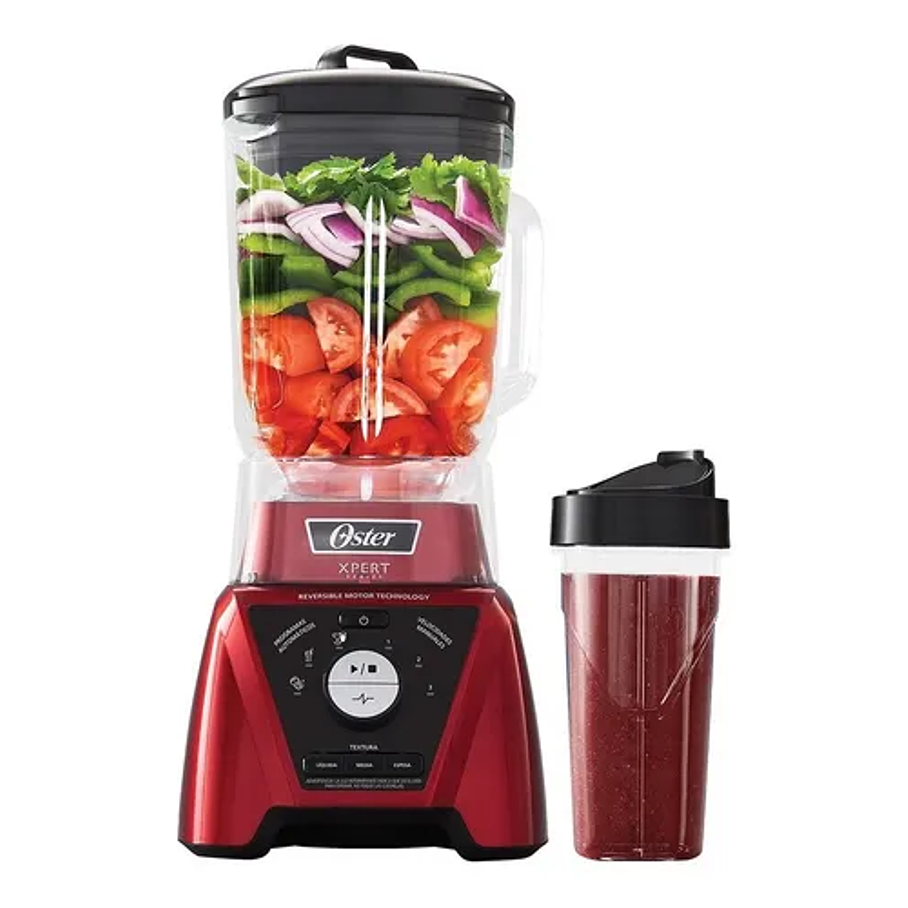 Licuadora Xpert Series Control Textura Blend N Go Blst3brpg Color Rojo Oster 1