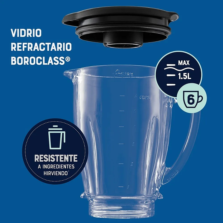 Licuadora Oster® Reversible Vaso Blendngo Blstpyg1310rbg Color Rojo 8