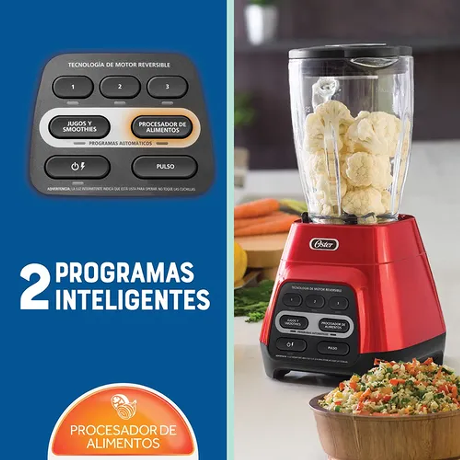 Licuadora Oster® Reversible Vaso Blendngo Blstpyg1310rbg Color Rojo 9