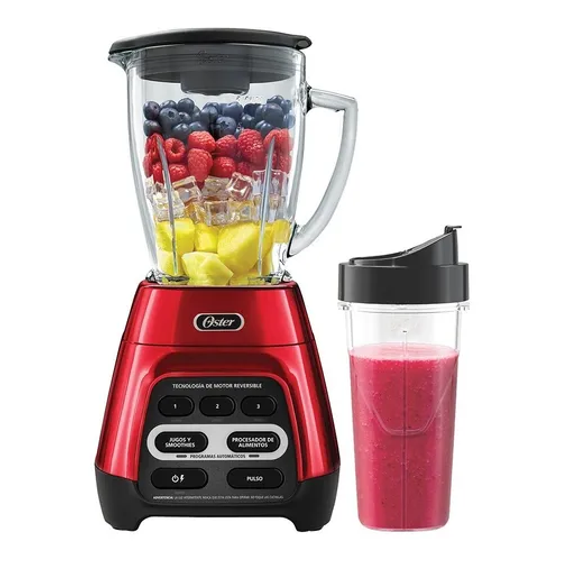 Licuadora Oster® Reversible Vaso Blendngo Blstpyg1310rbg Color Rojo 1