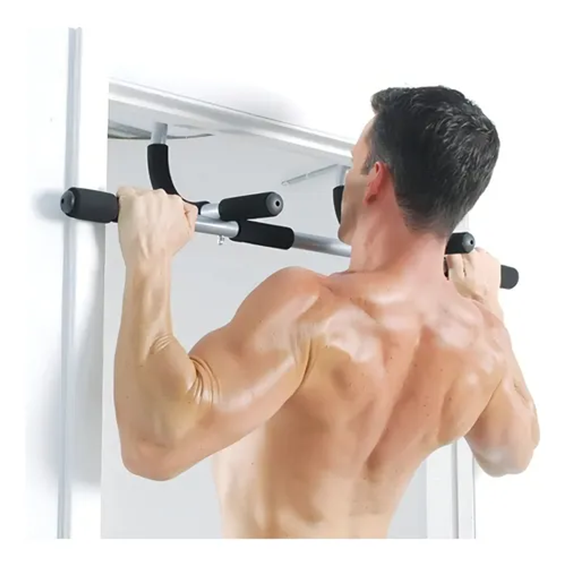 Barra Ejercicio Multifuncional Puerta Abdominales Flexiones Color Negro Calistenia Fitness  3