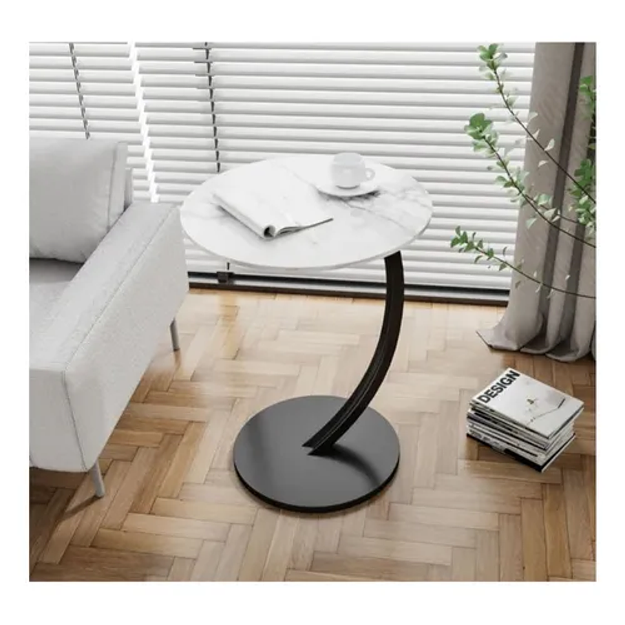 Mesa Estante Redonda De Estilo Mármol Mesa Centro Pequeña Living Centro Mesa Madera 2