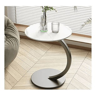 Mesa Estante Redonda De Estilo Mármol Mesa Centro Pequeña Living Centro Mesa Madera