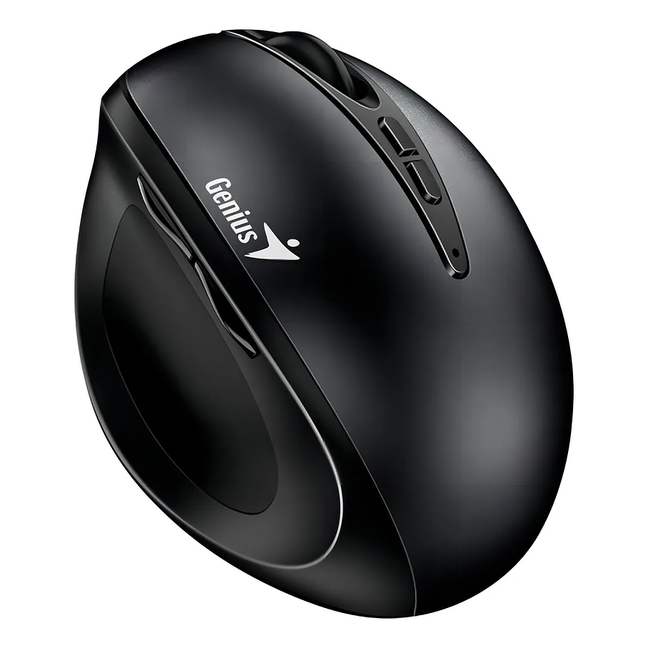 Mouse Genius Ergo 8300s Wireless Vertical 7-bot Ergonomico Color Negro 1