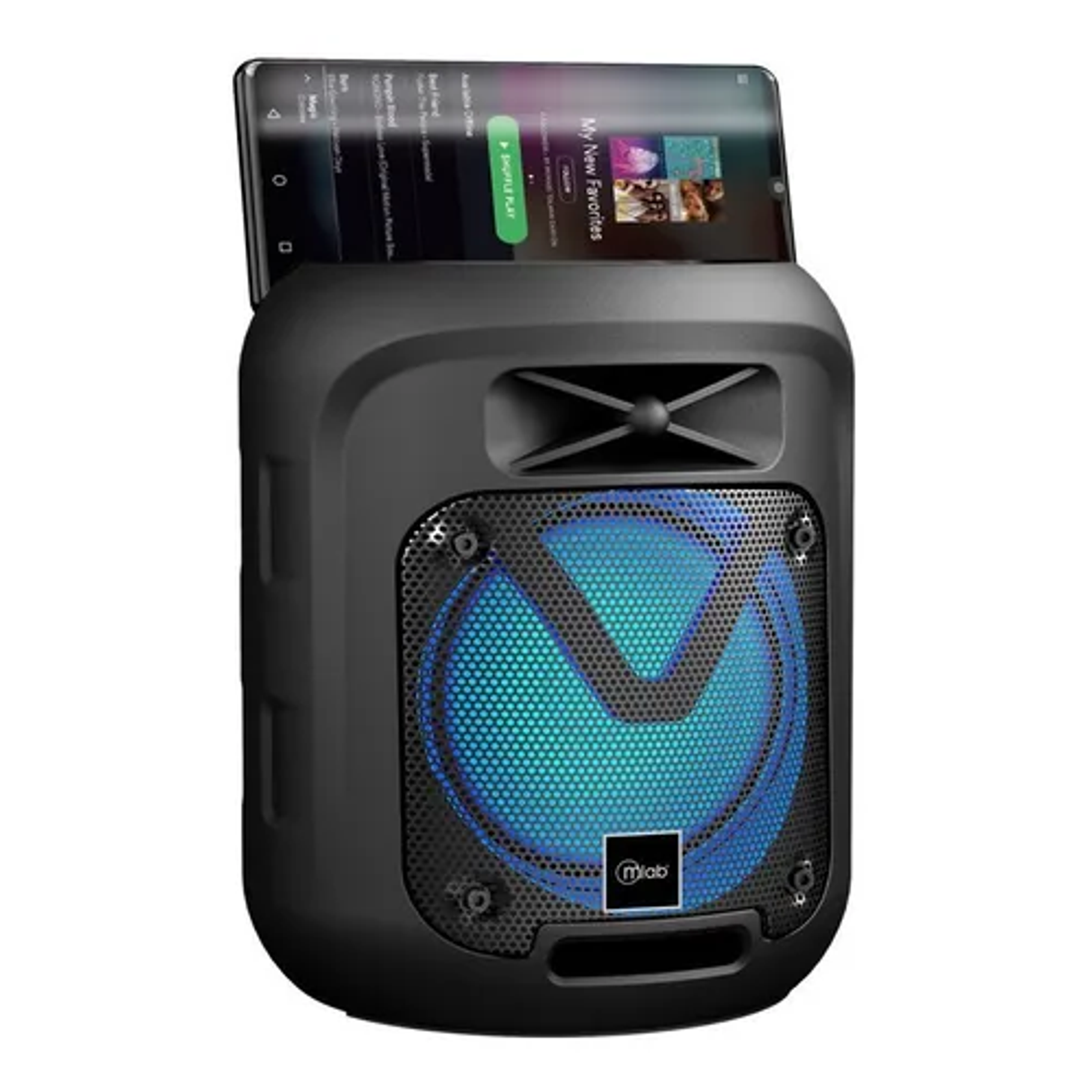 Parlante Mlab Lilboy Portable Karaoke Tws Bluetooth Negro Colores RGB 6