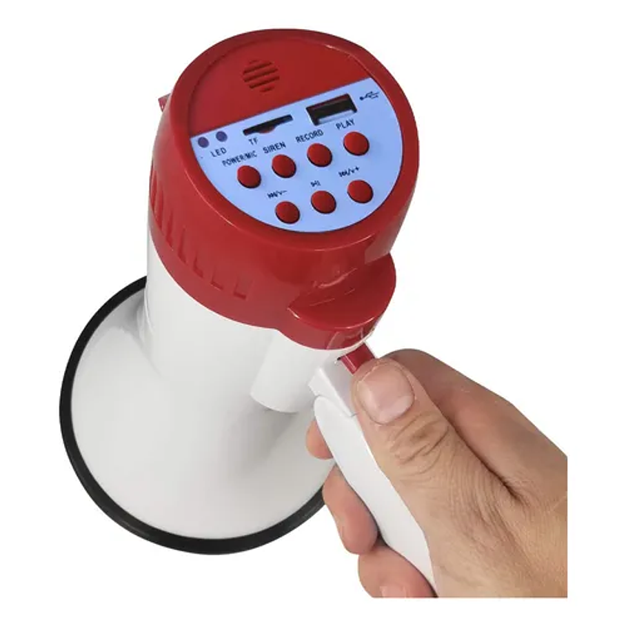 Megáfono 20w Usb Microsd Recargable 7291 Mlab Sound Amplifer Sonido Ajustable 2