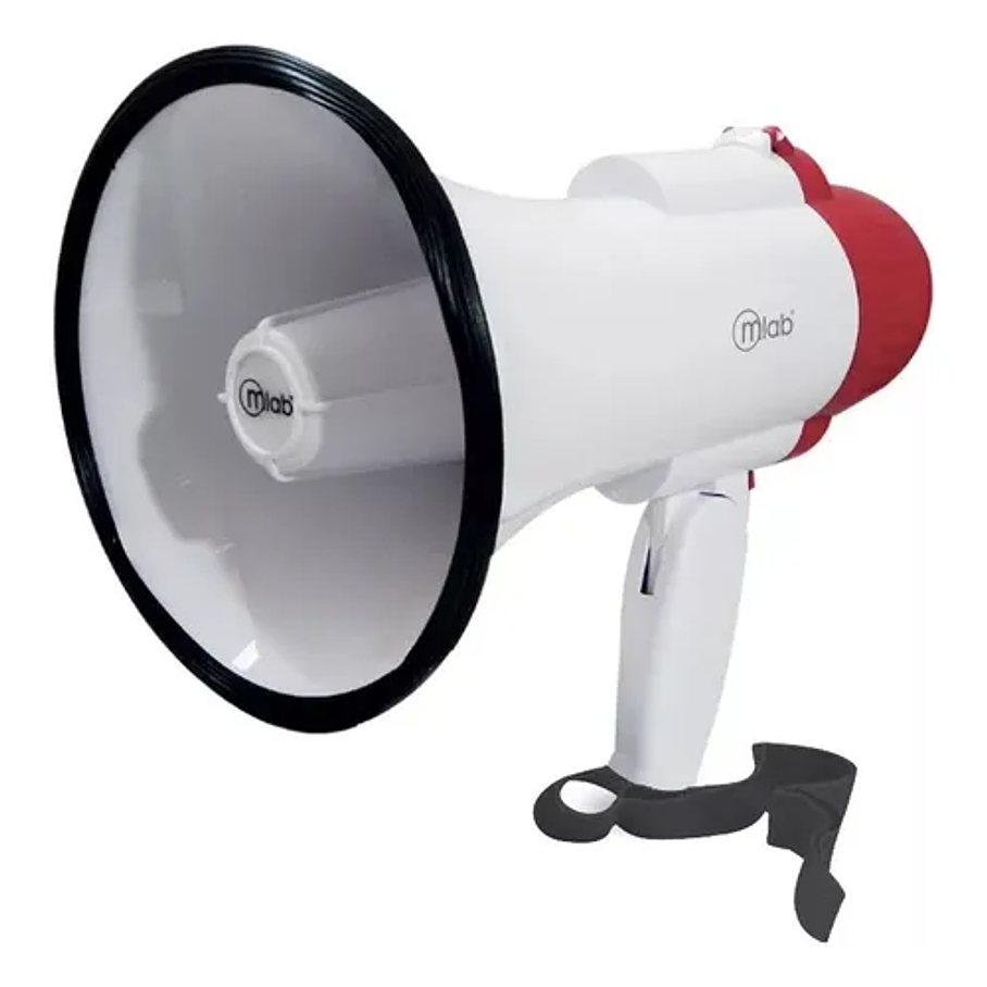 Megafono Mlab 15w Con Grabación Altavoz 250 Metros Sirena Recargable 1