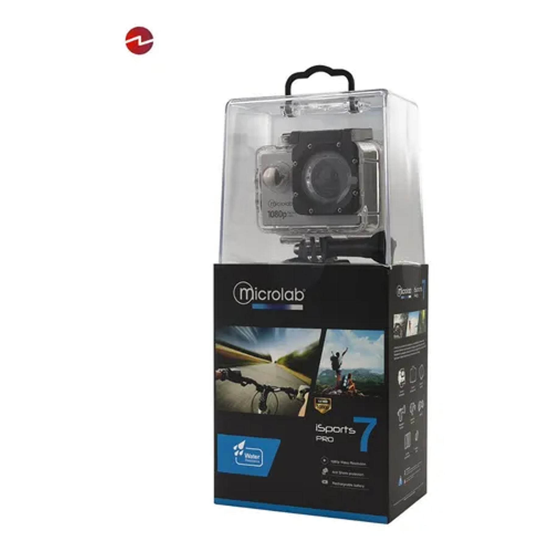Cámara deportiva Microlab 8959 Full HD black isports Pro 7 1080 HD Anti Shock Protección Recargable Pantalla 2.0 4