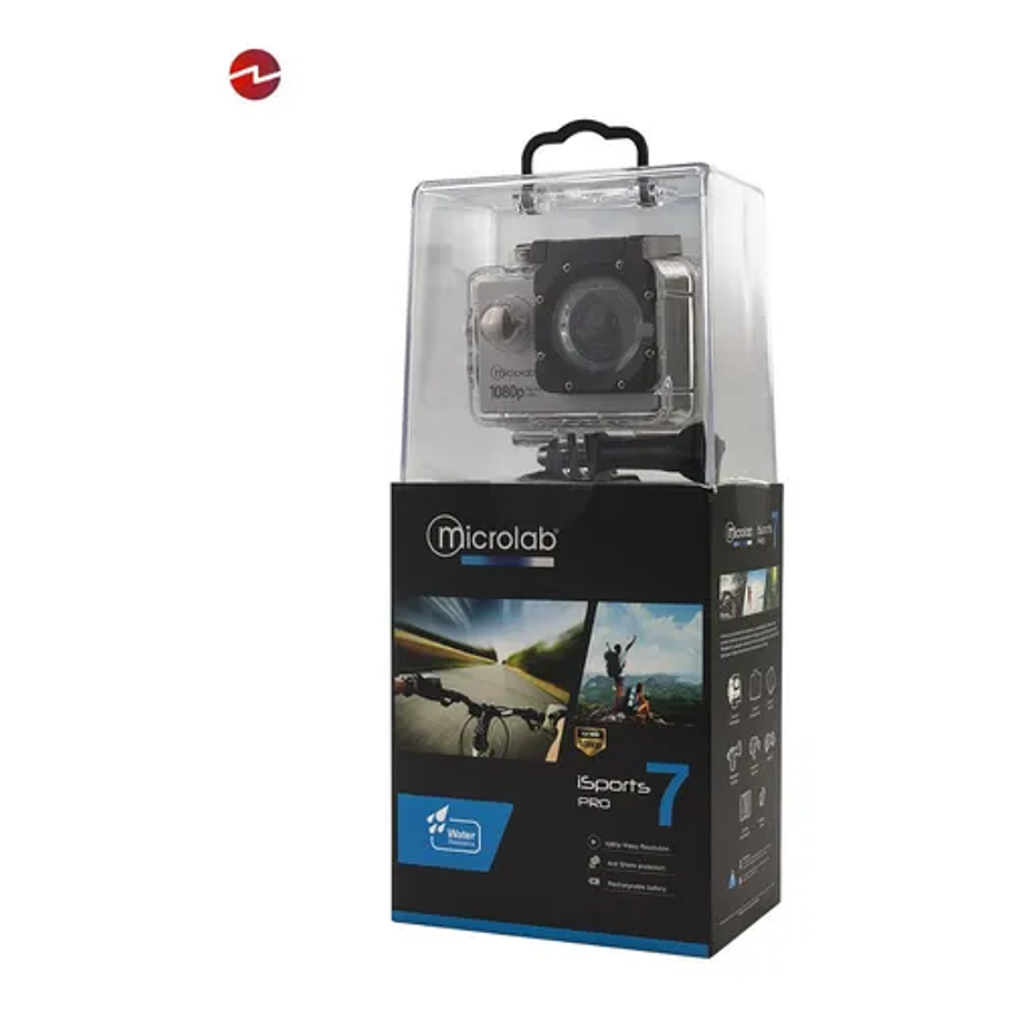 Cámara deportiva Microlab 8959 Full HD black isports Pro 7 1080 HD Anti Shock Protección Recargable Pantalla 2.0 4