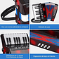 Acordeón 17 Teclas 8 Botones De Bajo Mediano Kids Nutech Negro Instrumento Musical De Aprender Para Niños  - Miniatura 5