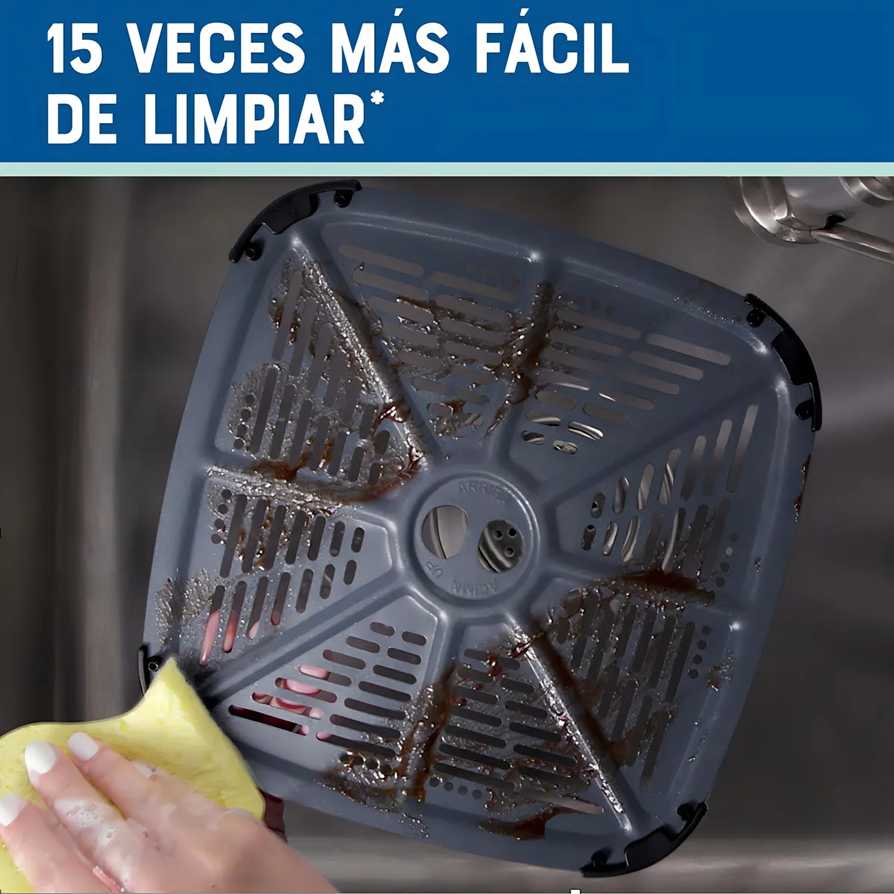 Freidora De Aire Digital Oster® Con Capacidad De 9l CKSTAF90 Color Gris oscuro Acero Inoxidable 5